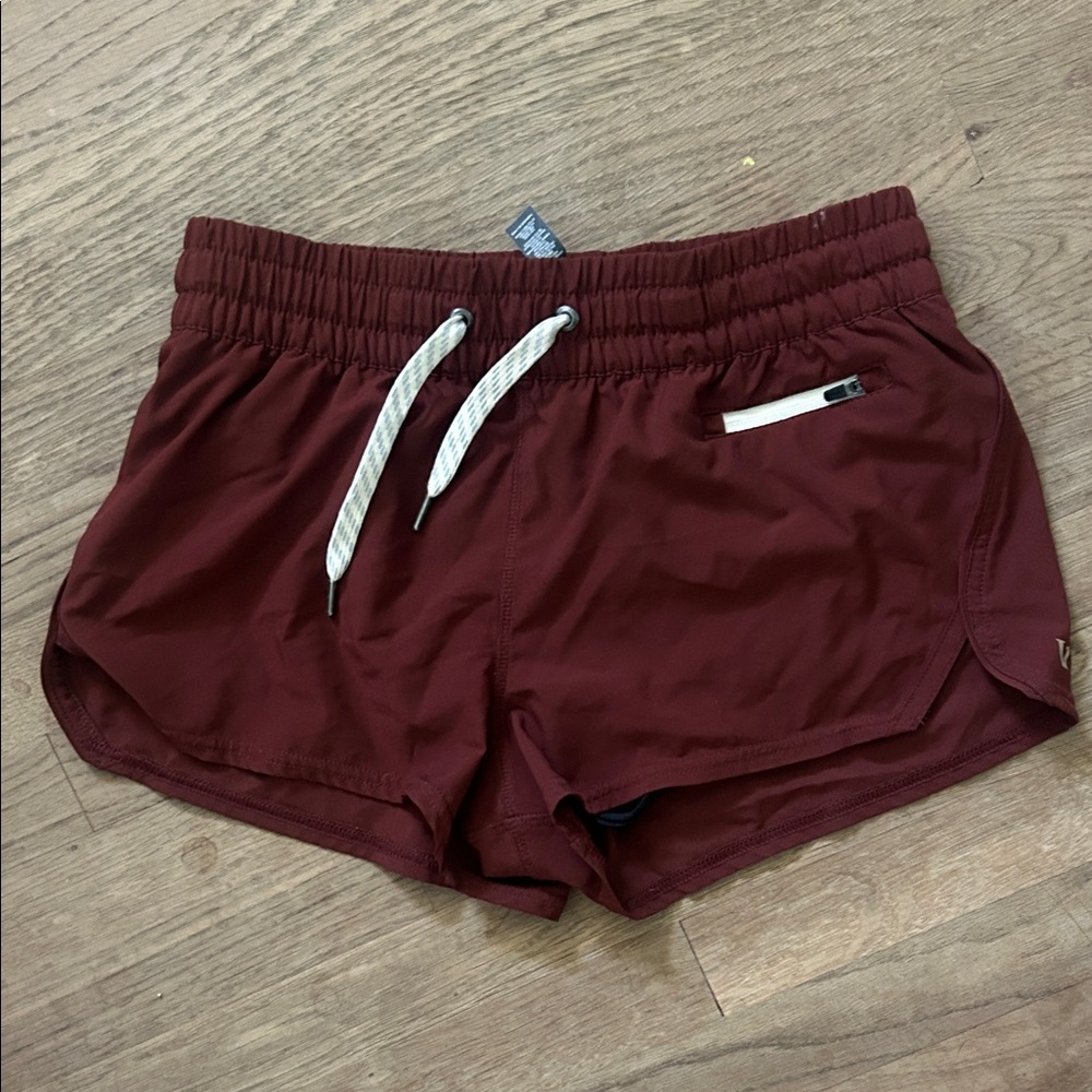 Maroon Vuori Clementine Shorts. NWOT